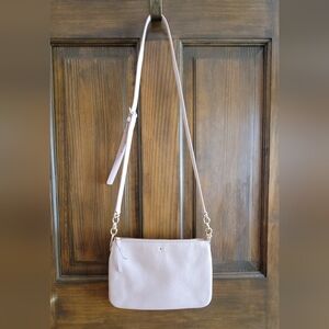 Kate Spade Elegant Pink & Gold Crossbody Bag W 9.5 H 7 D 1.51